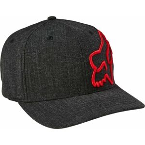 FOX Clouded Flexfit 2.0 Hat Black/Red Kšiltovka