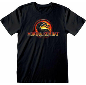 Mortal Kombat Tričko Logo Černá L