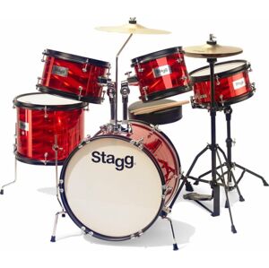 Stagg TIM JR 5/16B RD Dětská bicí souprava Červená