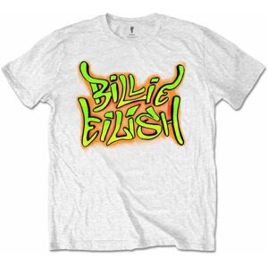 Billie Eilish Tričko Graffiti Bílá 2XL