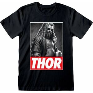 Avengers Tričko Thor Photo Černá XL