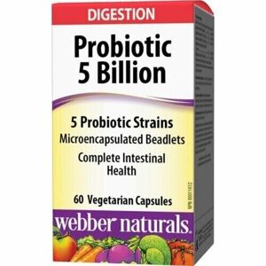 Webber Naturals Probiotic 5 Billion 5 Probiotic Strains 60 tabs