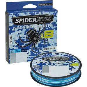 SpiderWire Stealth® Smooth8 x8 PE Braid Blue Camo 0,13 mm 11,2 kg-24 lbs 150 m