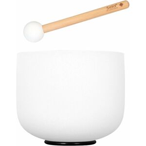 Sela 8" Crystal Singing Bowl Frosted 440 Hz F incl. 1 Wood Mallet