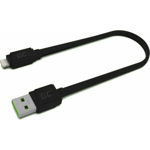 Green Cell KABGC02 GCmatte Lightning Flat 25 cm Černá 25 cm USB kabel