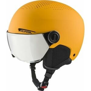 Alpina Zupo Visor Q-Lite Junior Ski helmet Burned/Yellow Matt M Lyžařská helma