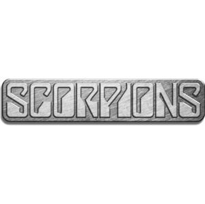 Scorpions Logo Odznak Šedá Hudební odznaky