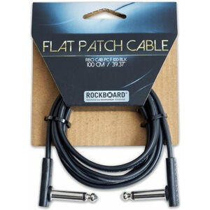 RockBoard Flat Patch Cable Černá 100 cm Lomený - Lomený