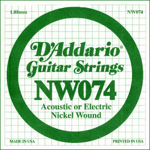 D'Addario NW 074 Samostatná struna pro kytaru