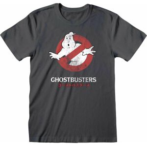 Ghostbusters Tričko Japanese Logo XL Charcoal