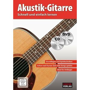 Cascha Acoustic Guitar - Fast and easy way to learn (with CD and DVD) Noty