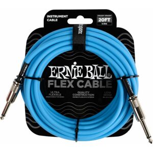 Ernie Ball Flex Instrument Cable Straight/Straight Modrá 6 m Rovný - Rovný