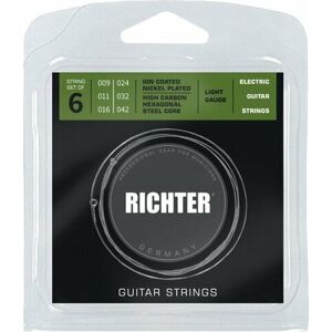 Richter Ion Coated Electric Guitar Strings - 009-042